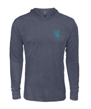 Load image into Gallery viewer, Wicked Marine Unisex Poly Blend Hoodie - Aqua