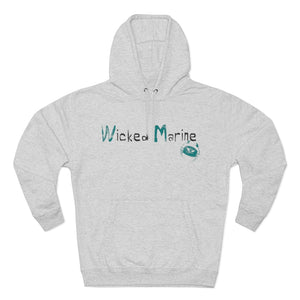 Wicked Marine Men's Premium Pullover Hooded Sweatshirt