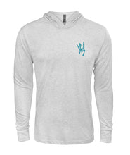 Load image into Gallery viewer, Wicked Marine Unisex Poly Blend Hoodie - Aqua