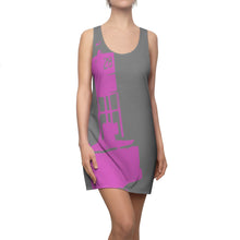 Load image into Gallery viewer, Wicked Marine Women&#39;s Cut &amp; Sew Racerback Dress Grey