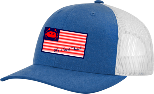 Wicked Marine - Flag Trucker Snap Back hat