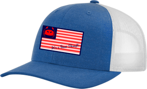 Wicked Marine - Flag Trucker Snap Back hat