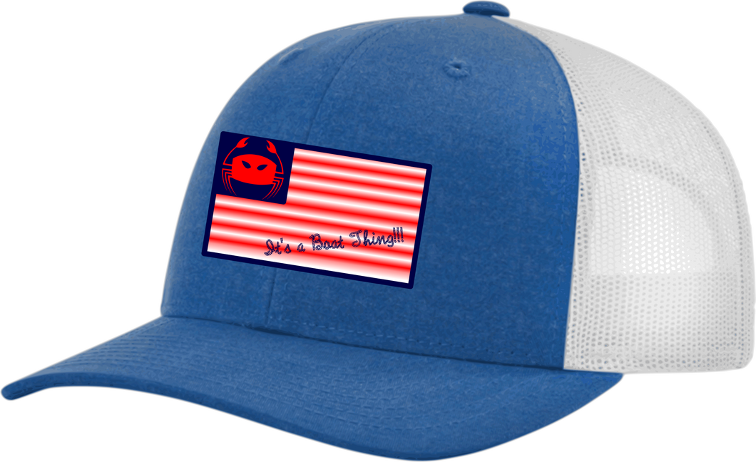 Wicked Marine - Flag Trucker Snap Back hat