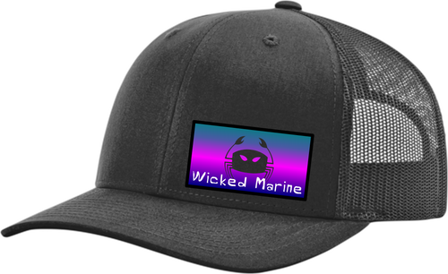 Wicked Marine - Blackout Crew Trucker Snap Back Hat