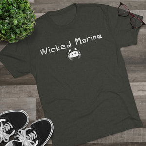 Wicked Marine Tri-Blend Crew Tee