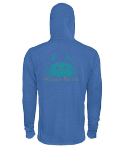 Wicked Marine Unisex Poly Blend Hoodie - Aqua