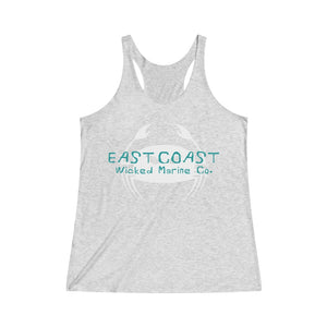 Wicked Marine East Coast Boating Women's Tri-Blend Tank