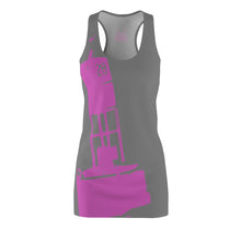 Load image into Gallery viewer, Wicked Marine Women&#39;s Cut &amp; Sew Racerback Dress Grey