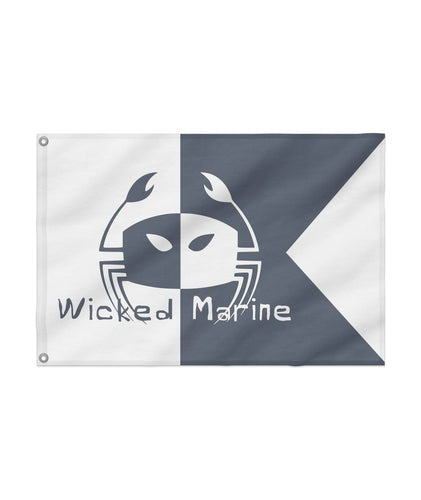 Wicked Marine - Alpha Slate Custom Flag 24x36