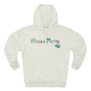 Wicked Marine Men's Premium Pullover Hooded Sweatshirt