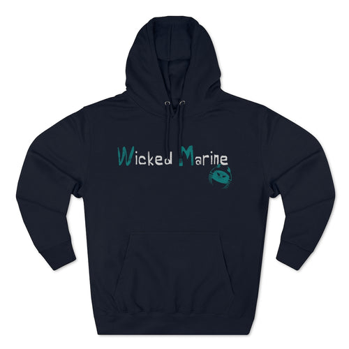 Wicked Marine Men's Premium Pullover Hooded Sweatshirt