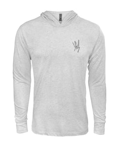 Wicked Marine Unisex Poly Blend Hoodie - Grey