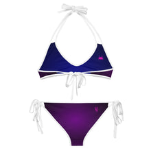 Load image into Gallery viewer, Wicked Marine Reversible Sports Bikini - Purple/Blue