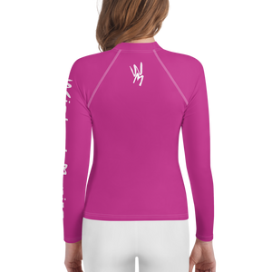 Wicked Marine Youth Sun & Water Rash Guard - Pink