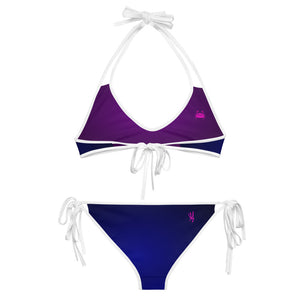 Wicked Marine Reversible Sports Bikini - Purple/Blue