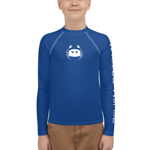 Wicked Marine Youth Sun & Water Rash Guard - Blue