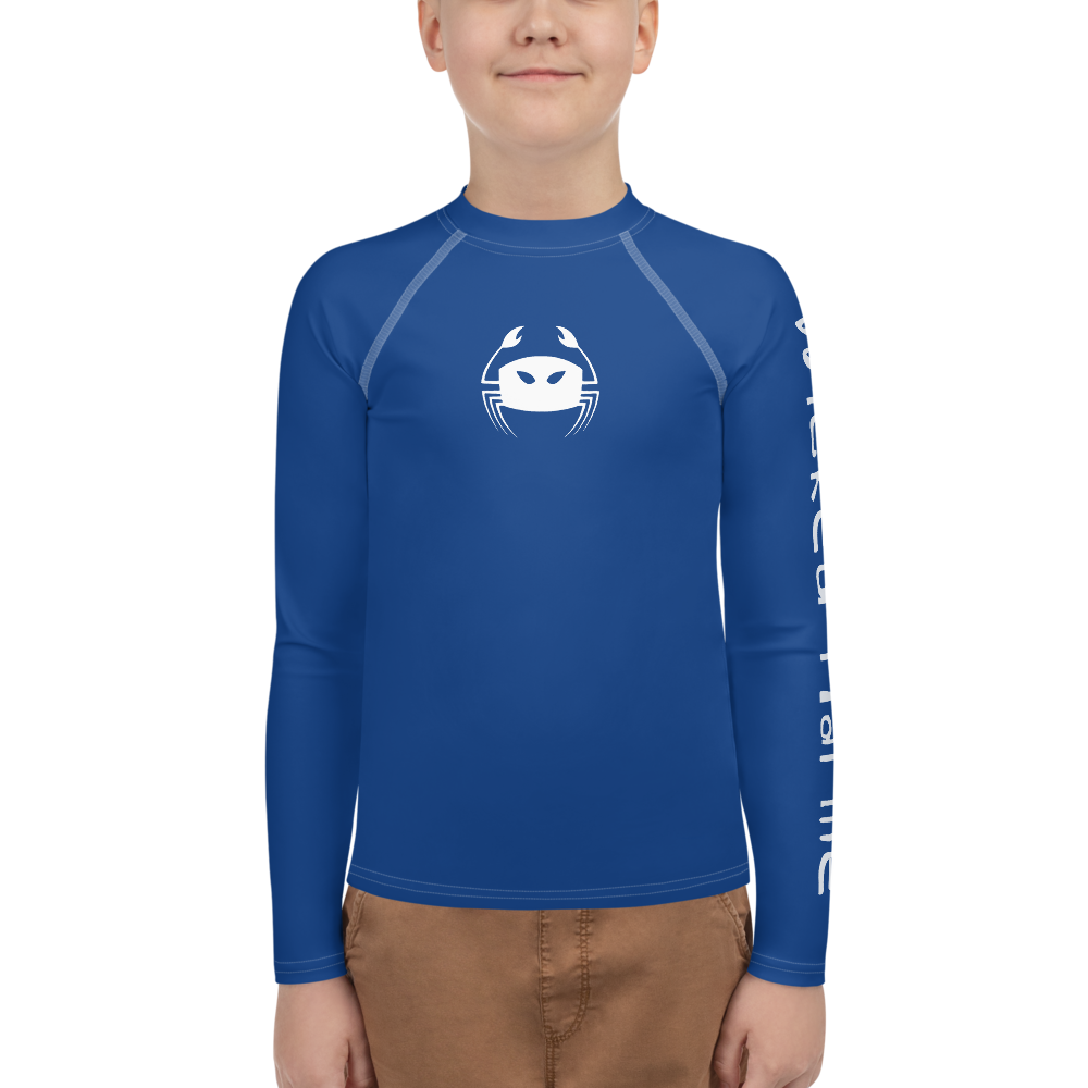 Wicked Marine Youth Sun & Water Rash Guard - Blue