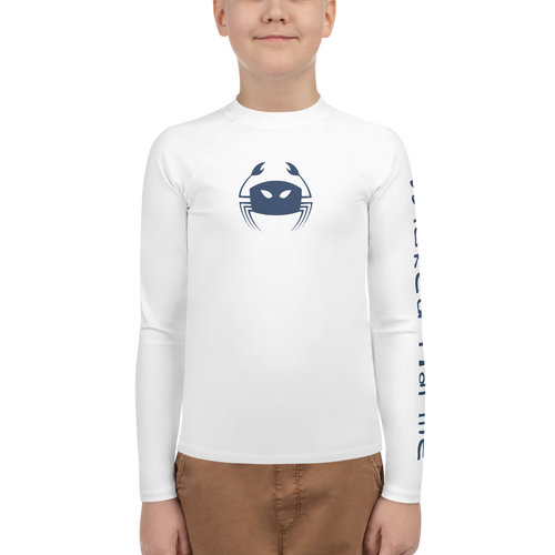 Wicked Marine Youth Sun & Water Rash Guard - White