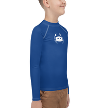 Load image into Gallery viewer, Wicked Marine Youth Sun &amp; Water Rash Guard - Blue