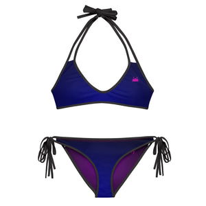 Wicked Marine Reversible Sports Bikini - Purple/Blue