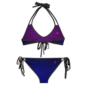 Wicked Marine Reversible Sports Bikini - Purple/Blue