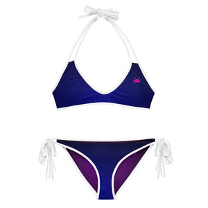 Wicked Marine Reversible Sports Bikini - Purple/Blue