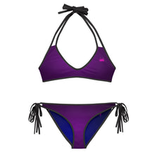 Load image into Gallery viewer, Wicked Marine Reversible Sports Bikini - Purple/Blue