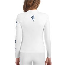 Load image into Gallery viewer, Wicked Marine Youth Sun &amp; Water Rash Guard - White