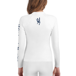 Wicked Marine Youth Sun & Water Rash Guard - White