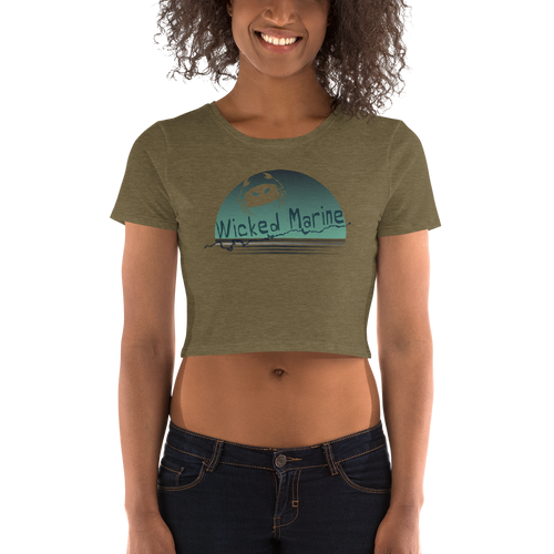 Wicked Marine Women’s Crop Tee