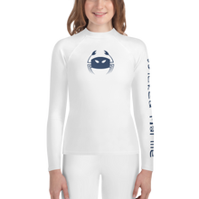 Load image into Gallery viewer, Wicked Marine Youth Sun &amp; Water Rash Guard - White