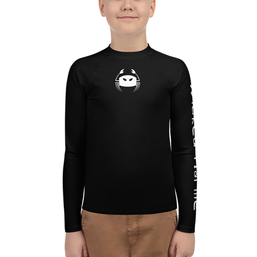 Wicked Marine Youth Sun & Water Rash Guard - Black