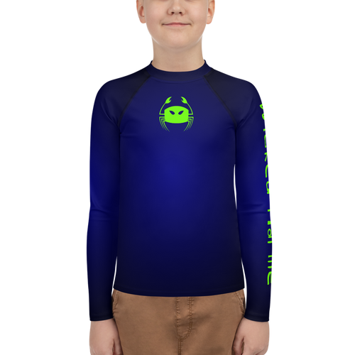 Wicked Marine Youth Sun & Water Rash Guard - Deep Blue