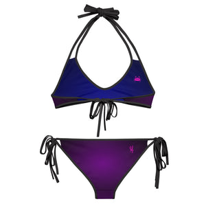 Wicked Marine Reversible Sports Bikini - Purple/Blue